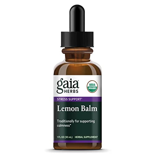 Gaia Herbs Lemon Balm Herbal Supplement - Supports Calm & Tranquility - 1 Fl Oz Liquid Dropper