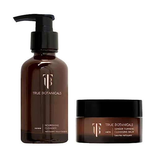 True Botanicals Facial Cleanser Bundle - Nourishing Antioxidants, Non-Toxic, 4oz + 3.4oz