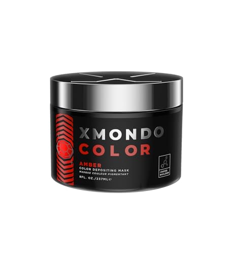 XMONDO Color Amber Hair Mask - Vibrant Red Hue, Bond Booster & Nourishing Formula - 8 Fl Oz