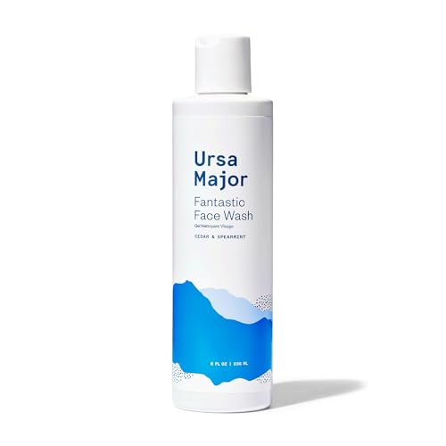 Ursa Major Face Wash - AHA Exfoliating Cleanser for Clear Skin, Vegan & Cruelty-Free - 8oz