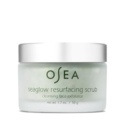 OSEA Seaglow Face Scrub - Exfoliates & Cleanses, Nourishing Whipped Texture - 1.7oz