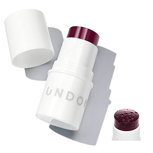 Undone Beauty Water Blush Stick - Natural Dewy Finish, Vegan, Non-Comedogenic - Merlot, 0.19 oz