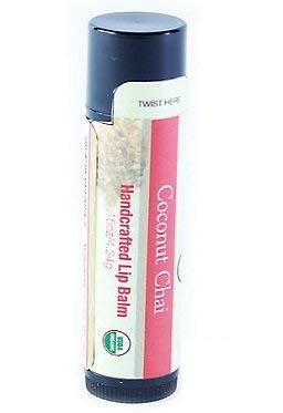 Coconut Chai Lip Balm - USDA Organic, Non-GMO, Gluten-Free, Handcrafted - 0.15oz