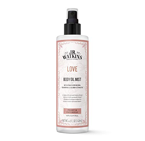 J.R. Watkins Body Mist - Hydrates Skin, Boosts Stimulation, Natural Peony & Patchouli - 4.8oz