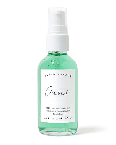 Earth Harbor OASIS Deep Pore Gel Cleanser - Purifies & Restores Glow, Vegan & Non-GMO - 4oz