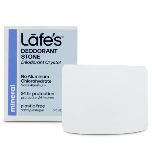 Lafe's Natural Deodorant - Aluminum-Free, Toxin-Free Formula, Unscented - 5.5oz Crystal Rock