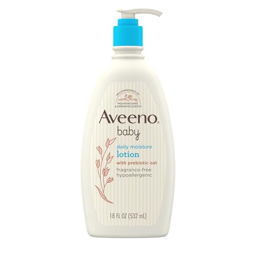 Aveeno Baby Daily Moisture Lotion - Nourishing Oatmeal, Hypoallergenic, Fragrance-Free - 18oz