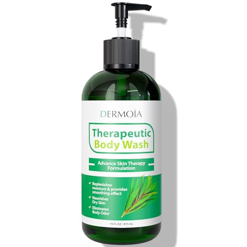 DERMOIA Tea Tree Oil Body Wash - Antifungal Relief for Itchy Skin, 16oz Natural Ingredients