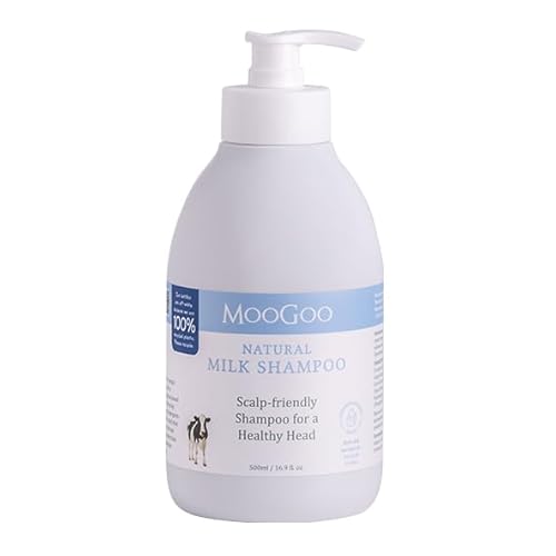 MooGoo Milk Shampoo - Soothes Itchy, Dry Scalps, Piroctone Olamine - 500ml, SLS & Paraben Free