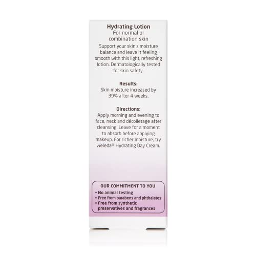 Weleda Hydrating Facial Lotion - Balances Oily Skin, Plant-Powered with Iris & Jojoba - 1oz