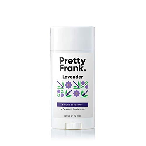 Pretty Frank Natural Deodorant Stick - Odor Control, Organic Ingredients, Lavender Scent - 1-Pack