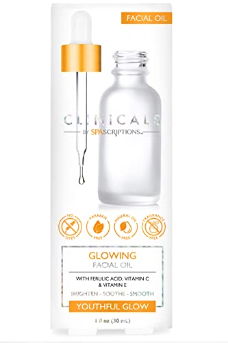 SpaScriptions Clinicals Face Oil - Brightening, Smoothing, Antioxidants - 1.0 fl oz