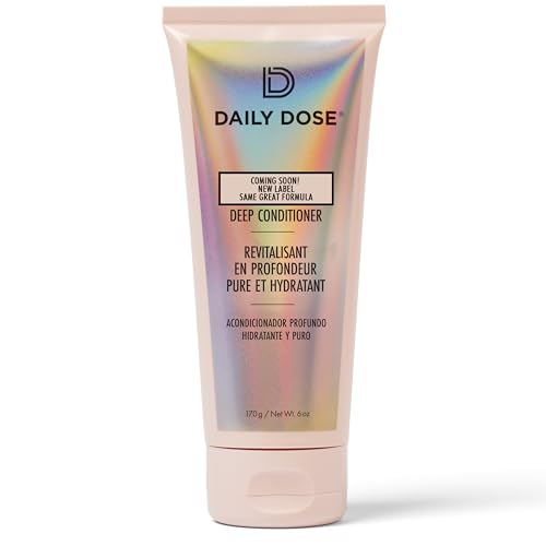 DAILY DOSE Deep Conditioner Hair Mask - Moisture Boost, Vegan, Paraben-Free - 12oz