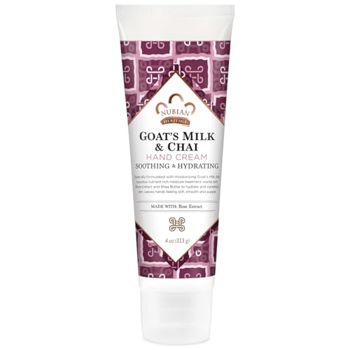 Nubian Heritage Hand Cream - Soothing Hydration with Shea Butter, Aloe Vera, Rose Extract - 4 Oz