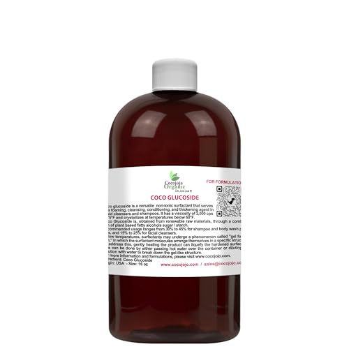 cocojojo Coco Glucoside Surfactant - Gentle Foaming Cleanser, Plant-Derived - 16 oz