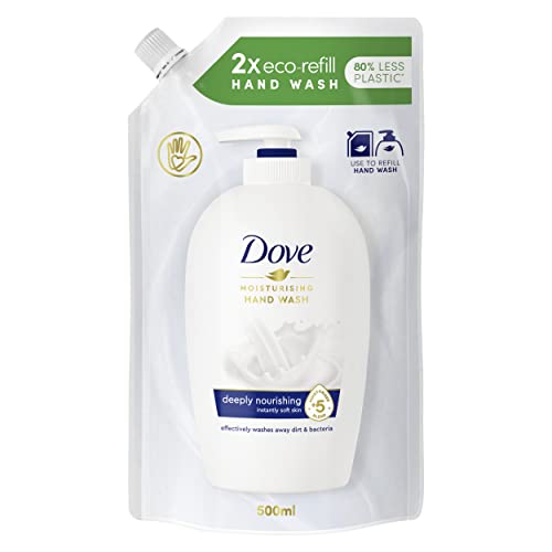 Dove Liquid Hand Soap Refill - Nourishes & Protects Skin, Moisturizing Formula - 500ml