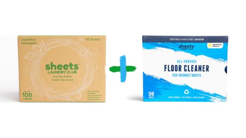 Sheets Laundry Club Laundry Detergent Sheets - Long-Lasting, Plastic-Free, 50 Sheets