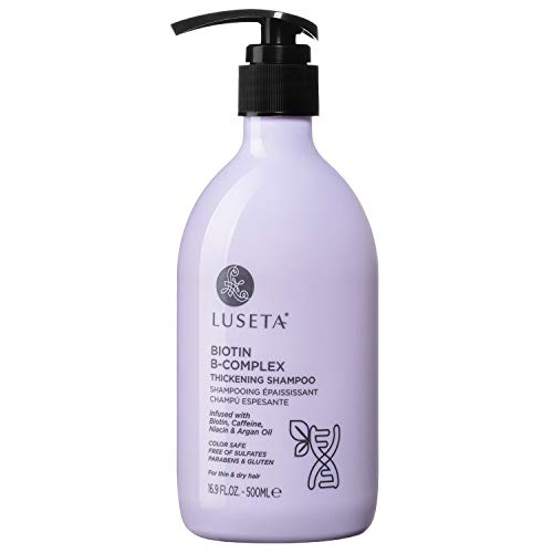 Luseta Biotin B-Complex Thickening Shampoo - Promotes Hair Growth, Nourishes All Hair Types - 16.9oz