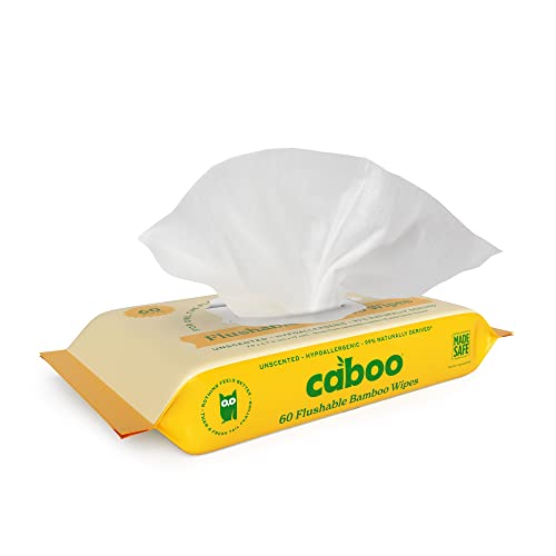 Caboo Personal Cleansing Wipes & Tree-Free Toilet Paper Bundle - Biodegradable, 12 Rolls + 180 Wipes