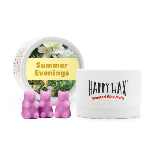 Happy Wax Summer Evenings Bear Wax Melts - Long Lasting, Non Toxic, Natural Essential Oils - 4oz