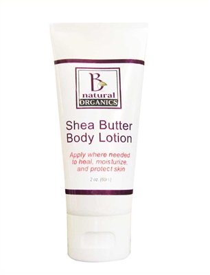 Be Natural Organics Shea Butter Body Lotion - Deep Moisture, Soothes Skin - 2 Oz (60 ml)