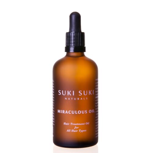 Suki Suki Naturals Hair Treatment Oil - Nourishes, Repairs Split Ends, Soothes Scalp - 3.4oz