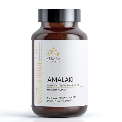 Kerala Ayurveda Amalaki Capsules - Antioxidant for Digestive & Cellular Health - 60 Tablets