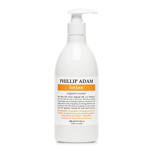 Phillip Adam Coconut Body Lotion - Nourishing Moisturizer, Fast Absorbing, Vegan - 13.5 Fl Oz