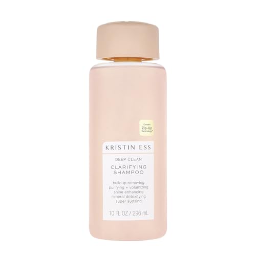 Kristin Ess Clarifying Shampoo - Removes Buildup, Detoxifies Scalp, Vegan - 12oz