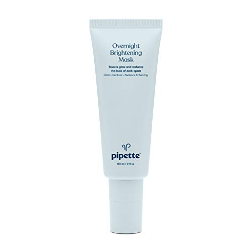 Pipette Face Mask - Brightening Overnight Exfoliator with Squalane & Hyaluronic Acid - 2 fl oz