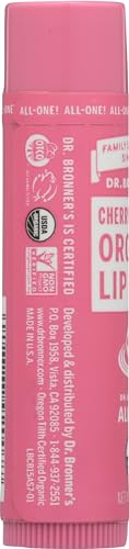 Dr. Bronner's Organic Cherry Blossom Lip Balm - Nourishing, Certified Organic - 0.15 oz