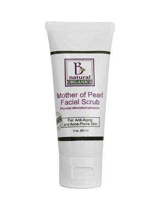 Be Natural Organics Face Scrub - Brightens Skin, Nourishes with Aloe & Almond Oil - 2oz