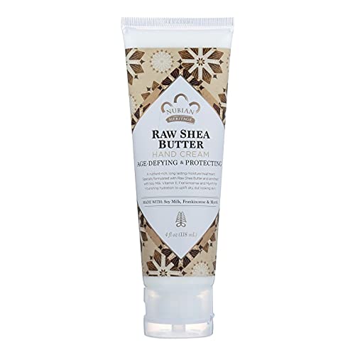 Nubian Heritage Hand Cream - Deeply Moisturizes, Nourishes & Protects - Raw Shea Butter, 4oz