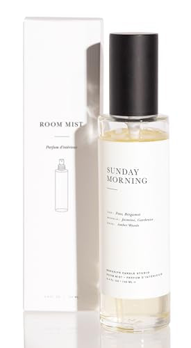 Brooklyn Candle Studio Room Mist - Long-Lasting Pear & Jasmine Fragrance, Clean Ingredients - 3.4oz