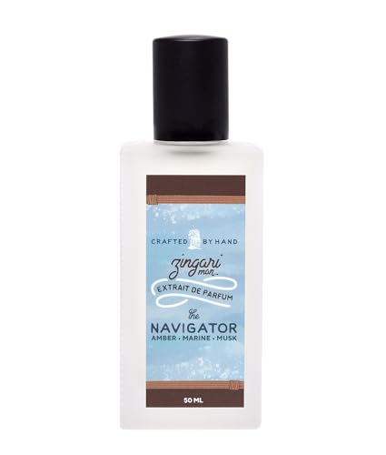 Zingari Man The Navigator Cologne - Long Lasting Amber, Marine & Musk Scent - 50ml