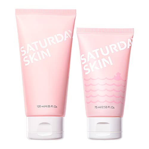 Saturday Skin Facial Cleansing Gel - Gentle Exfoliation, Hydrating Natural Ingredients - 5oz