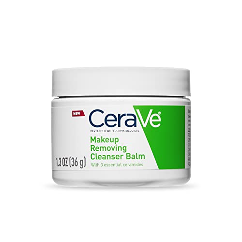 CeraVe Cleansing Balm Makeup Remover - Hydrates with Ceramides & Jojoba Oil, 1.3 Oz