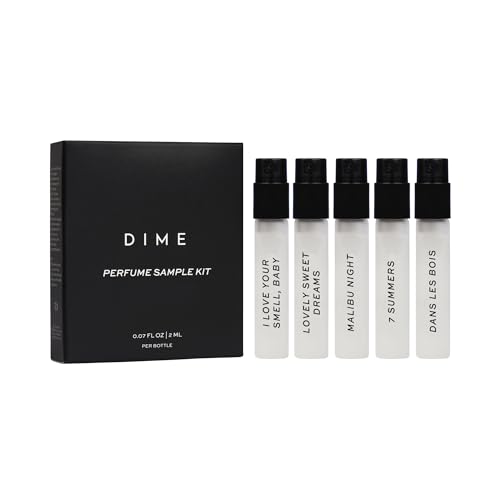 DIME Beauty Perfume Sampler - Hypoallergenic, Vegan & Cruelty-Free - Set of 5, 2ml Each