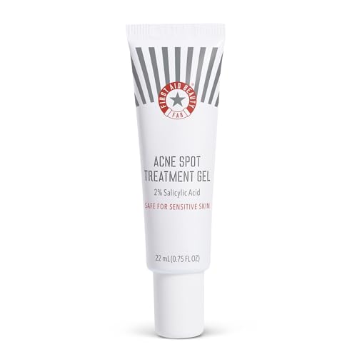 First Aid Beauty BHA Acne Spot Treatment Gel - Reduces Breakouts & Blemishes, 2% Salicylic Acid