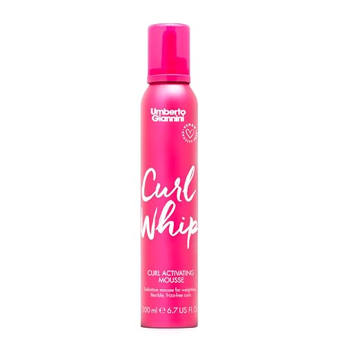 Umberto Giannini Curl Whip Mousse - Frizz-Free, Vegan Formula for Defined Curls - 6.8oz