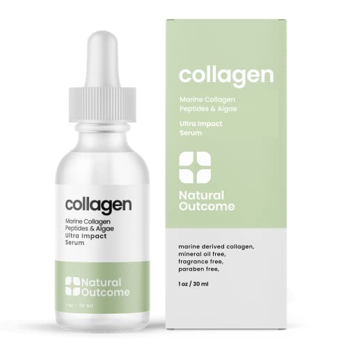 Natural Outcome Collagen Face Serum - Boosts Hydration & Youthful Skin, 1 oz