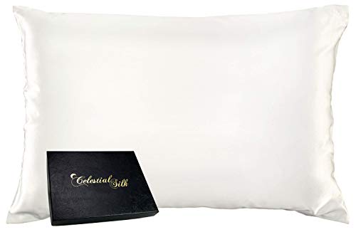 Celestial Silk 100% Mulberry Silk Pillowcase - Reduces Frizz, Hypoallergenic, King Size - Gift Boxed