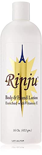 Rinju Body Lotion - Deep Hydration for Sensitive Skin, Vitamin E Infused - 16 Oz