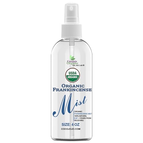 Dr Joe Lab Organic Frankincense Mist - Hydrating Toning Spray for Skin & Hair - 4 oz