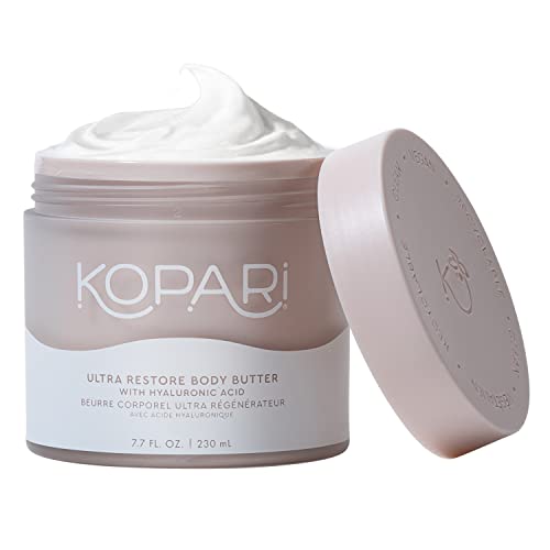 Kopari Body Butter - Hydrating with Hyaluronic Acid & Vitamin B5, Coconut Scent - 7.7 oz