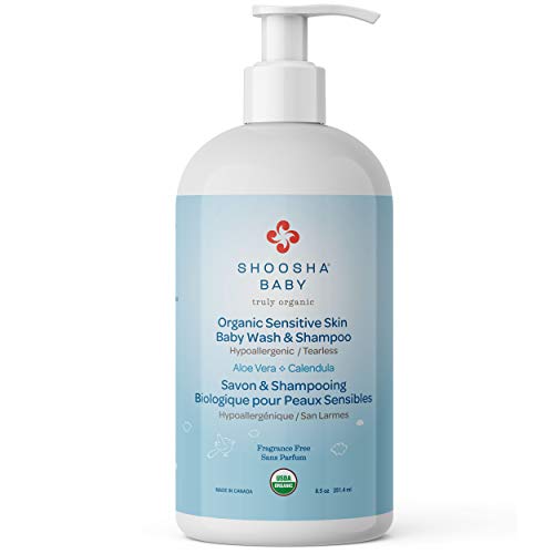 Shoosha Baby Shampoo & Body Wash - Gentle Cleanser for Sensitive Skin, Tear-Free - 8oz