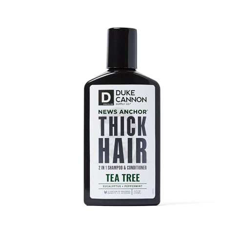 Duke Cannon 2-in-1 Hair Wash - Strengthens Hair, Tea Tree Mint Scent - 10 fl. oz