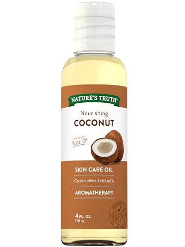 Nature's Truth Coconut Oil - Nourishing Liquid for Massage & Aromatherapy, Paraben-Free - 4 Oz