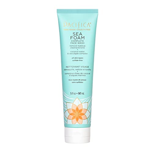 Pacifica Sea Foam Face Wash - Gentle Cleansing, Vegan & Gluten-Free Formula - 6oz