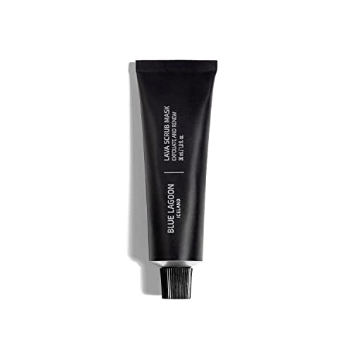 Blue Lagoon Face Mask - Exfoliating Volcanic Lava Scrub, Bioactive Ingredients - 1 oz | 30 ml